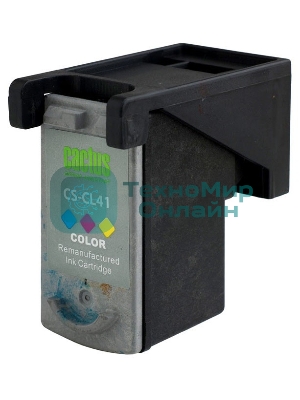 Картридж струйный Cactus CS-CL41 многоцветный (18 мл.) для Canon Pixma MP150/MP160/MP170/MP180/MP210/MP220/MP450/MP460/MP470/iP1200/iP1300/iP1600/iP1700/iP1800/iP190