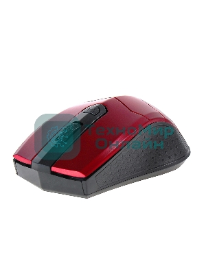 Мышь беспроводная Crown CMM-934W красный/черный, 1200 dpi, радиоканал, USB, кнопки - 4