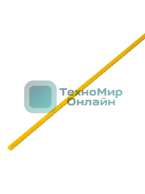 Термоусадочная трубка PROconnect 4,0/2,0 мм, желтая, упаковка 50 шт. по 1 м