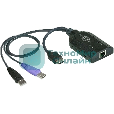 Модуль удлинителя, HDMI+KBD+MOUSE USB, 50 метр., для подкл. комплекта перключат. KN2124v/2140v/4124v/4140v/2116A/2132/4116/4132; KM0532/0932/0032, макс.разреш. 1600х1200, RJ45+HD-DP+USB A-тип, Female+2xMale, без Б.П., (DDC2B) HDMI USB Virtual Media KVM adapter