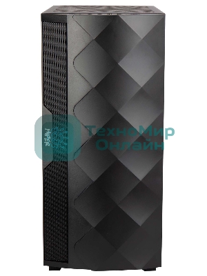 Компьютерный корпус Hiper DCB черный без БП ATX 1x120mm 1x140mm 1xUSB2.0 1xUSB3.0 audio bott PSU