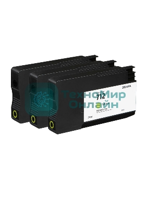 Картридж струйный HP 712 3ED79A желтый x3упак. (29мл) для HP DJ Т230/630