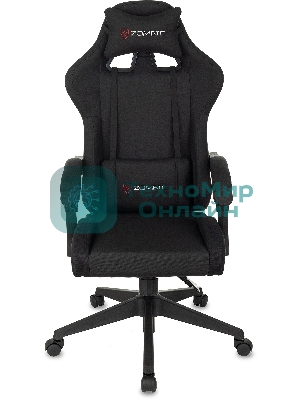 Кресло Бюрократ Zombie Predator Neo Black черный, экокожа, 120 кг, механизм качания