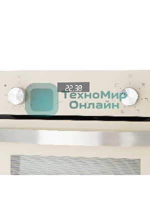 Шкаф духовой электрический Maunfeld EOEM516BG, 45 см, 51 л, бежевый, встраиваемый