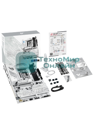 Материнская плата ASUS ROG STRIX B860-A GAMING WIFI, LGA1851, Intel B860, 4xDDR5, 4xSATA, 4xM.2, 2xPCIe 5.0 x16, 1xDP, 1xHDMI, 1x2.5Gb LAN, Wi-Fi, Bluetooth, 4xUSB 2.0, 2xUSB 3.2 Gen 1, 3xUSB 3.2 Gen 2, 1xUSB 4, 2xUSB-C, 3x3.5 мм, 7.1, ATX