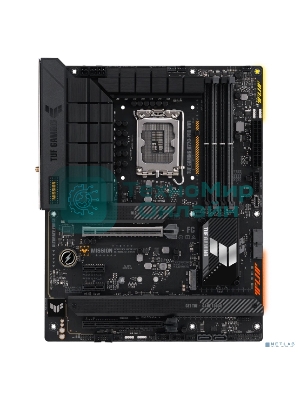 Материнская плата ASUS TUF GAMING H770-PRO WIFI, LGA 1700, Intel H770, 4xDDR5, 4xSATA, 4xM.2, 1xPCIe 5.0 x16, 1xPCIe 4.0 x4, 2xUSB-A 3.2 Gen 2, 4xUSB-A 3.2 Gen 1, 1xUSB-C 3.2 Gen 2x2, 1x2.5Gb LAN, 5x3.5 мм, 7.1, Standard-ATX