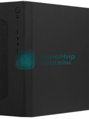 Компьютерный корпус Desktop ExeGate EX294018RUS FL-102 (mini-ITX, без БП, 2*USB+1*USB 3.0, аудио, черный)