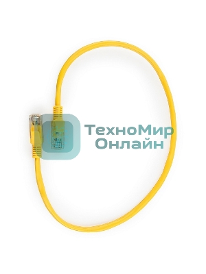 Патч-корд UTP Cablexpert cat.5e, 0.5м, литой, многожильный, желтый