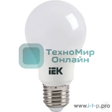 Лампа cветодиодная IEK LLE-A60-7-230-30-E27 ECO A60 шар 7Вт 230В 3000К E27 IEK