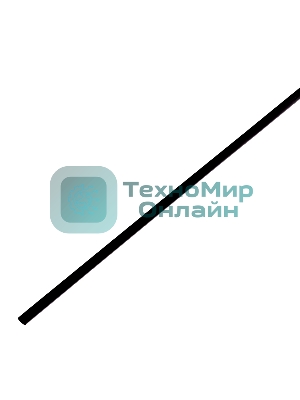 Термоусадочная трубка PROconnect 4,0/2,0 мм, черная, упаковка 50 шт. по 1 м