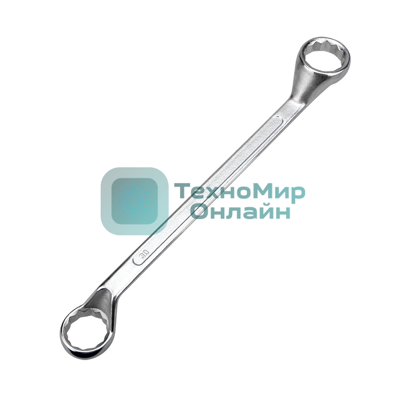 Ключ накидной коленчатый Rexant 30х32 мм, хром