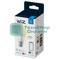 Лампа светодиодная WiZ Wi-Fi BLE 60W A60 E27 927 DIM1PF/6