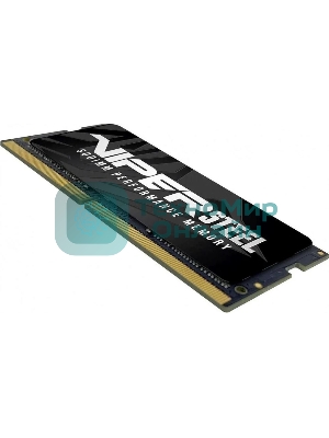 Оперативная память Patriot Viper Steel, DDR4, 8GB (1x8GB), 3200MHz, CL22, с радиатором, черный, SO-DIMM
