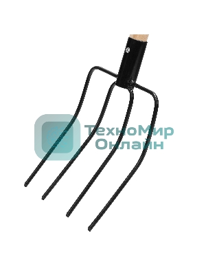 Вилы Сибртех 4хрогие, сенные, 210х310х1400 мм, деревянный черенок