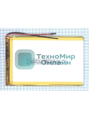 Аккумулятор Li-Pol (батарея) 2.5x74x117 мм 2pin 3.7V/4000mAh