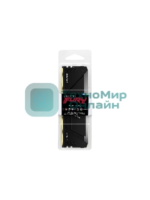 Оперативная память Kingston Fury Beast, DDR4, 32GB (1x32GB), 3200MHz, CL16, DIMM, с радиатором, RGB, черный