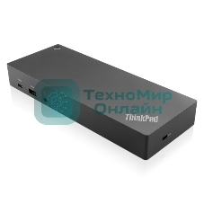 Док-станция Lenovo ThinkPad Hybrid USB-C with USB-A (2x DP, 2x HDMI, 3x USB A 3.1 Gen 2, 2x USB 2.0 1x USB Type-C, 1x RJ-45, 1x Combo Audio Jack 3.5mm/Kensington Lock, USB-C cable with USB-C to USB-A dongle/Up to 2 ext monitors (40AF0135EU)