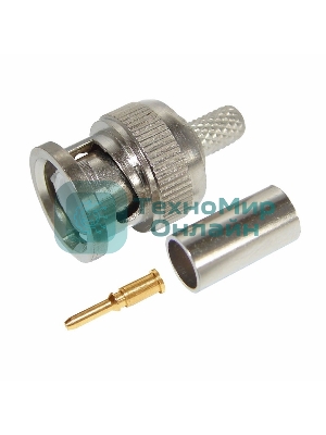 Разъем Rexant штекер BNC RG-6 обжим