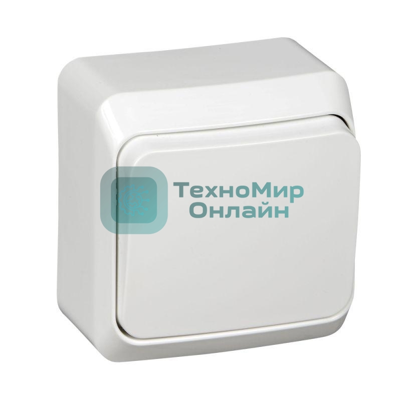 Выключатель 1-кл. ОП Этюд 10А IP20 белый SchE BA10-001B