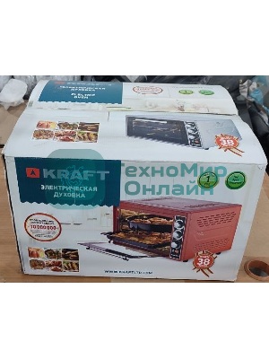 (На запчасти) Мини-печь Kraft KF-MO 3802 KBL черный