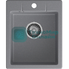 Мойка GRANFEST URBAN 240 1-чаша 400x490мм, монтаж: врезной, материал: кварц, темно-серый