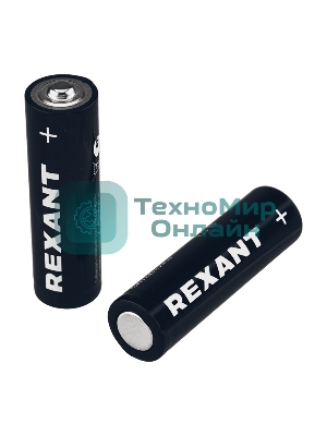 Батарейка алкалиновая Rexant AA/LR6 пальчиковая 1,5В блистер 4 шт.