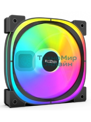 Вентилятор для корпуса PCCooler EF120 ARGb черный, 120 мм, 1500 об/мин, 25.7 дБ, 4 pin