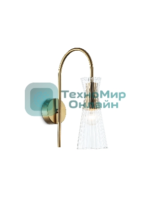 Настенный светильник Ambrella light LH55705 BS/CL латунь/прозрачный E14 max 40W 220*90*300