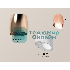Светильник Ambrella Light XS1144021 PPG/FR золото розовое полированное/белый матовый MR16 GU5.3 (C1144, N7175)
