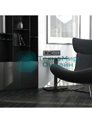 Рамка WERKEL на 5 постов  AluMax (черный алюминий) W0053508