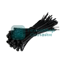 Стяжка нейлоновая Exegate EX253849RUS неоткрывающаяся CV-150B, 150мм, упак. 100шт черная