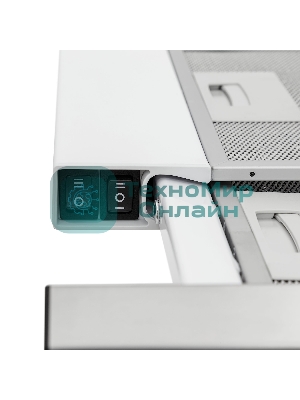 Вытяжка встраиваемая KRONA Kamilla slim 600 нержавеющая сталь/белый, 60 см, 1066 куб. м/ч, 58 дБ