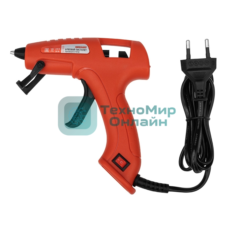 Клеевой пистолет Rexant, 20 Вт, Ø7 мм, 