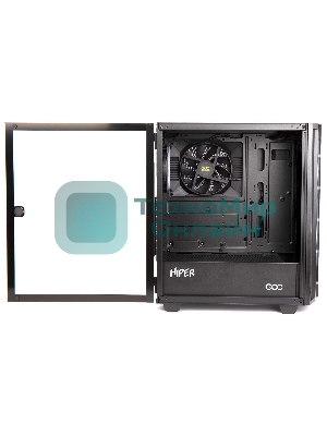 Компьютерный корпус Hiper DCB черный без БП ATX 1x120mm 1x140mm 1xUSB2.0 1xUSB3.0 audio bott PSU
