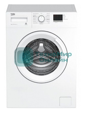 Стиральная машина Beko WRE6511BWW (R) белый, загрузка фронтальная 6 кг, 1000 об/мин., класс: А