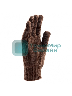Перчатки трикотажные Сибртех двойные, полушерстяные