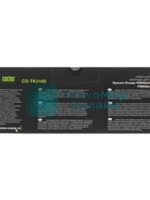 Картридж лазерный Cactus CS-TK3160 черный (12500 стр.) для Kyocera Ecosys P3045dn/P3050dn/P3055dn/P3060dn