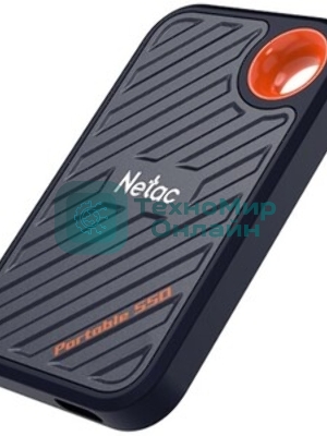 Внешний SSD Netac ZX20, 2TB, USB 3.2 Gen 2x2 Type-C, R/W 2000/1800, черный