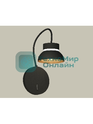 Светильник Ambrella light XB9596101 SBK/PYG/CL черный песок/золото желтое полированное/прозрачный GX53 (C9596, N8145)