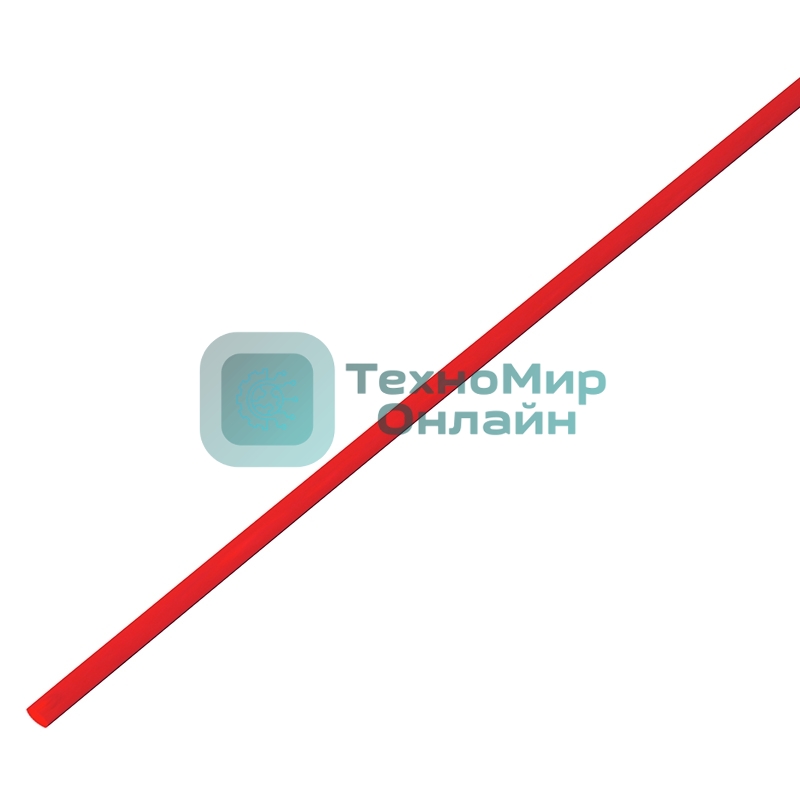 Термоусадочная трубка PROconnect 2,0/1,0 мм, красная, упаковка 50 шт. по 1 м