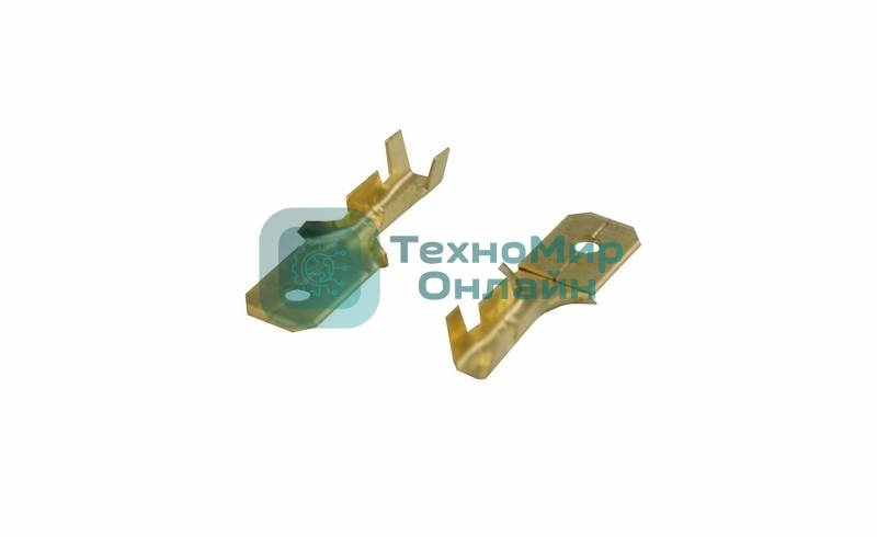 Клемма плоская Rexant штекер 6.3 мм 0,5-1.5 мм² (РП-п 1.5-(6.3) L = 20 мм)