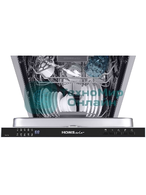 Встраиваемая посудомоечная машина HOMSair DW47M, черный, 44.5 см, 10 компл., 47 дБ, класс A++