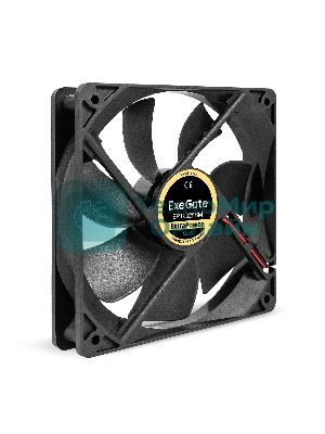 Вентилятор для корпуса ExeGate ExtraPower EP12025BM черный, 120 мм, 1850 об/мин, 30 дБ, 2 pin