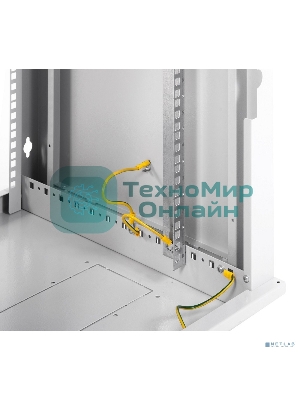 Шкаф телеком. настенный разборный 18U (600х650) дверь стекло (ШРН-Э-18.650) (1 коробка)