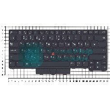 Клавиатура для ноутбука Lenovo ThinkPad L14 gen 1/2 черная с подсветкой