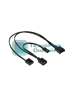 Кабель-адаптер ExeGate EX-CC-F6pARGb-3pARGD+4p для подключения вентиляторов с подсветкой ARGb 6pin к матплатам с ARGb подсветкой (6pin ARGb/5V 3pin ARGb + 4pin)