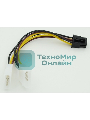 Кабель питания Molex/PCI-E 6pin 0.15м