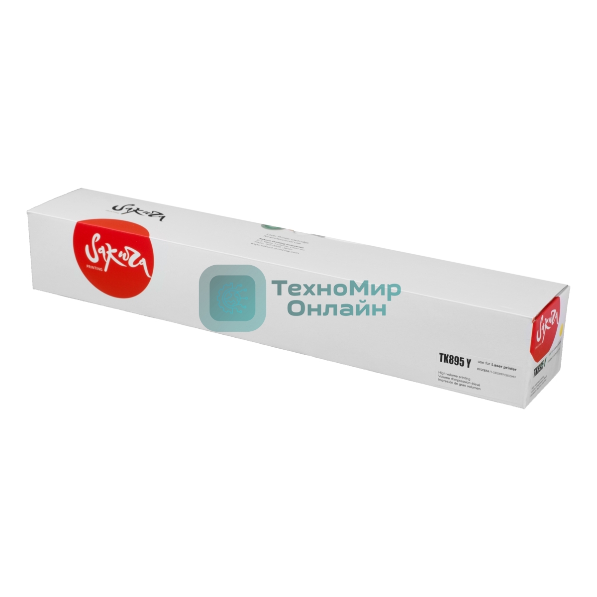 Картридж Sakura TK895Y для Kyocera Mita FS-C8020MFP/8025MFP/8520MFP/8525MFP, желтый, 6 000 к.