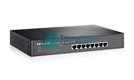 Коммутатор TP-LINK SMB TL-SG1008 8-port Gigabit Switch, 1U rack-mountable steel case