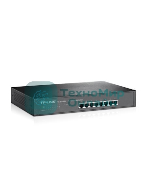 Коммутатор TP-LINK SMB TL-SG1008 8-port Gigabit Switch, 1U rack-mountable steel case
